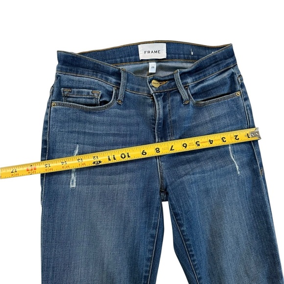 FRAME DENIM Le High Skinny Raw Edge Jeans Size 25 - Picture 7 of 17